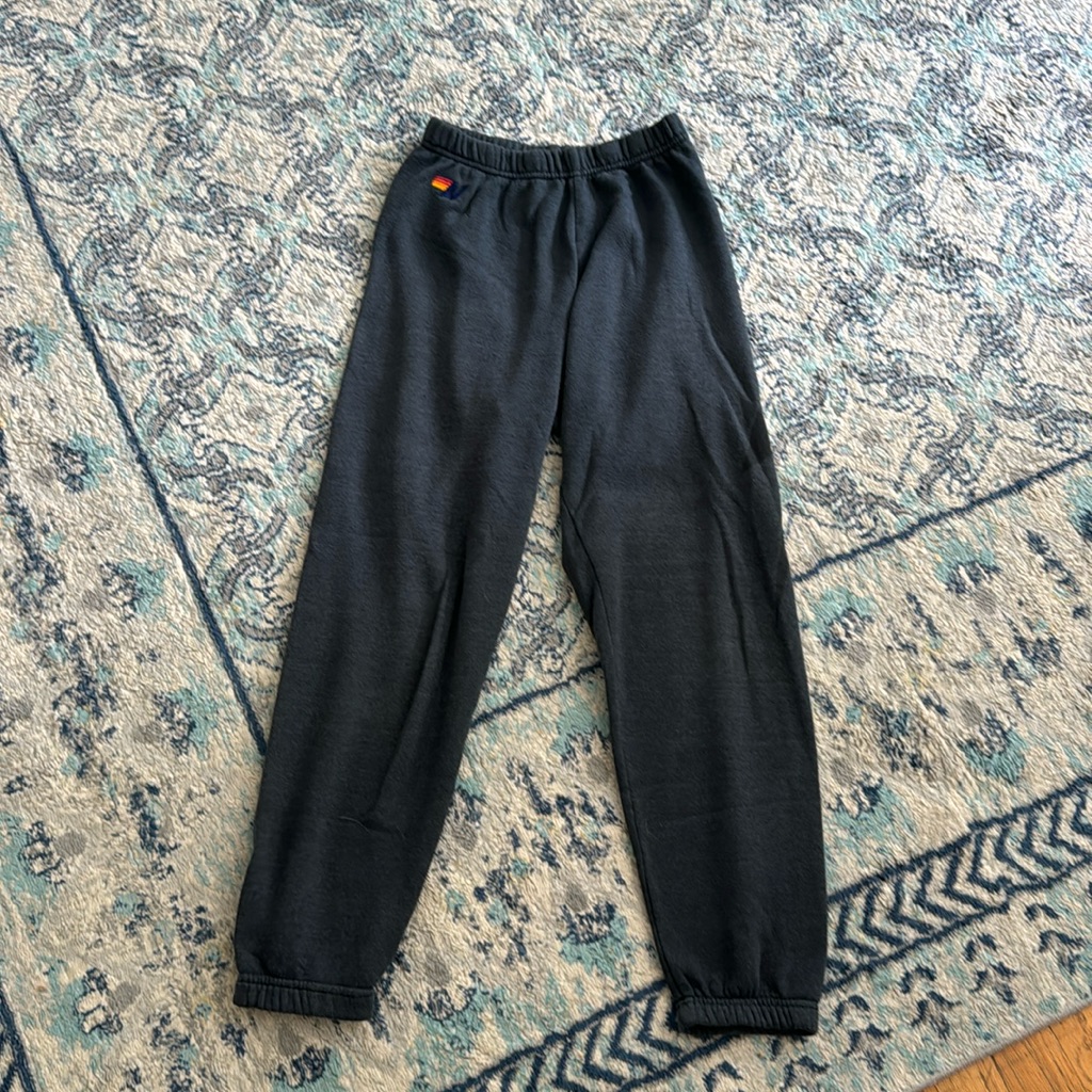 Aviator Nation Dark Grey Black Lighting Sweatpants